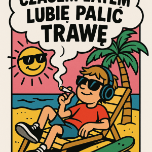 czasem latem lubię palić trawę koszulka