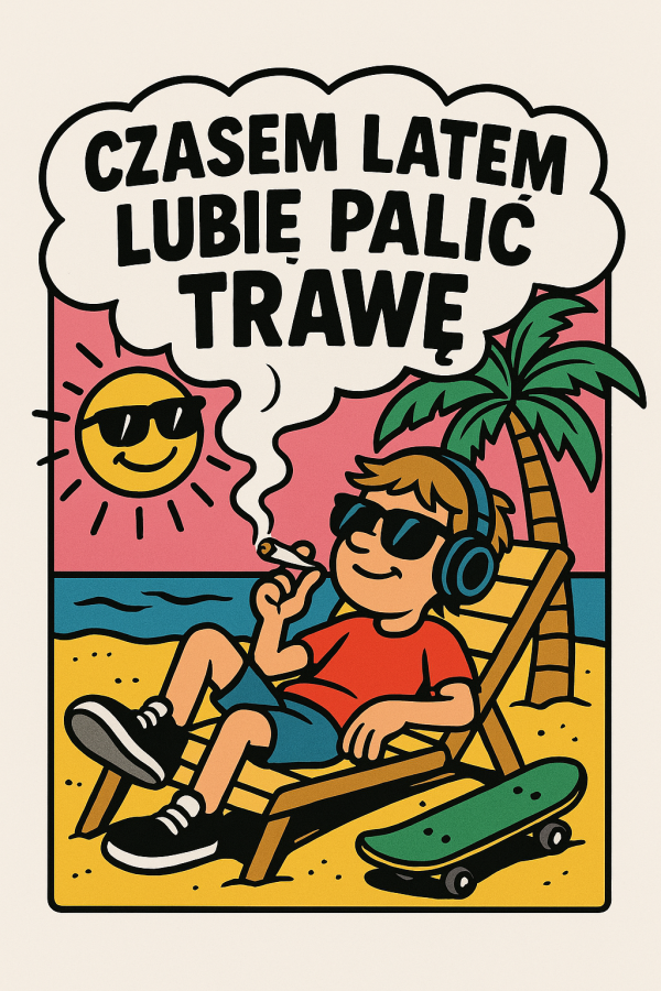 czasem latem lubię palić trawę koszulka