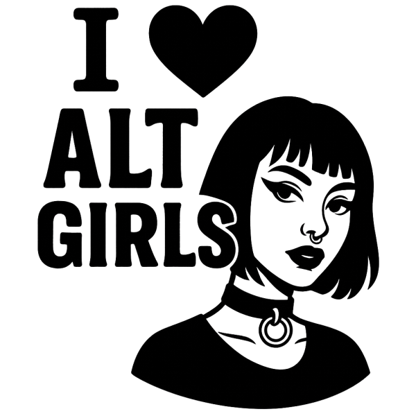 I LOVE ALT GIRLS - T-Shirt (Ona Jest Alternatywką) - obrazek 2